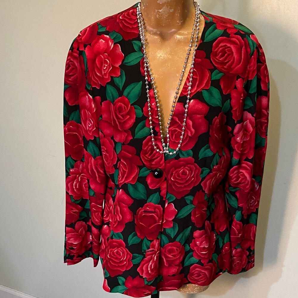 Vibrant Floral Women's Blouse